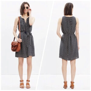 Madewell Silk Ville Dress Coin Tile Print